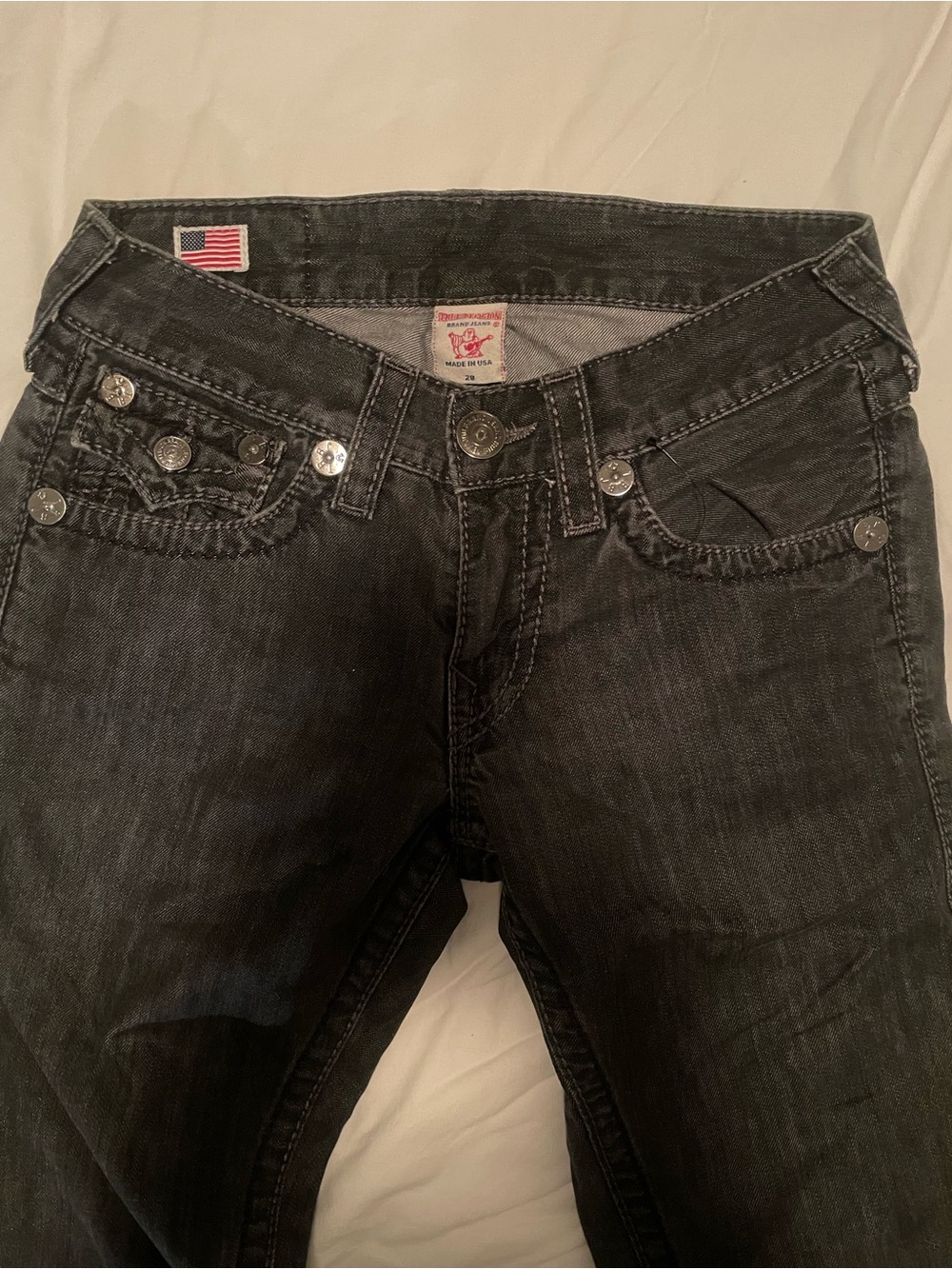 True Religion Straight Leg Jeans | Dark Wash Size 29 | Vintage | Men’s